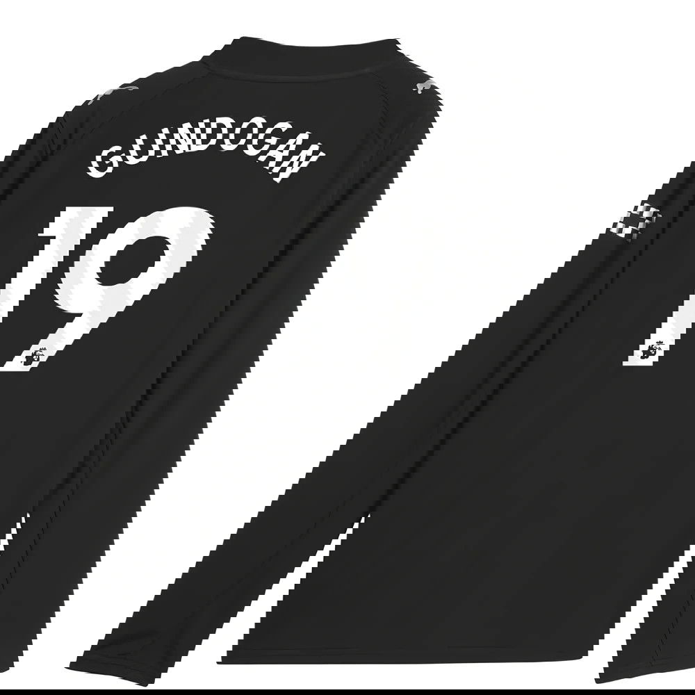 Billige Fodboldtrøjer Manchester City Langærmet GUNDOGAN #19 Udebanetrøje 2025-2026