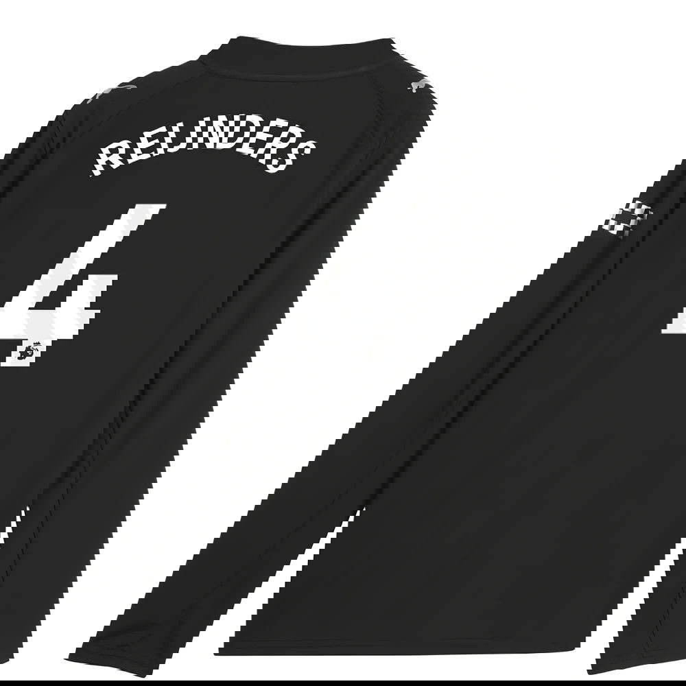 Billige Fodboldtrøjer Manchester City Langærmet REIJNDERS #4 Udebanetrøje 2025-2026