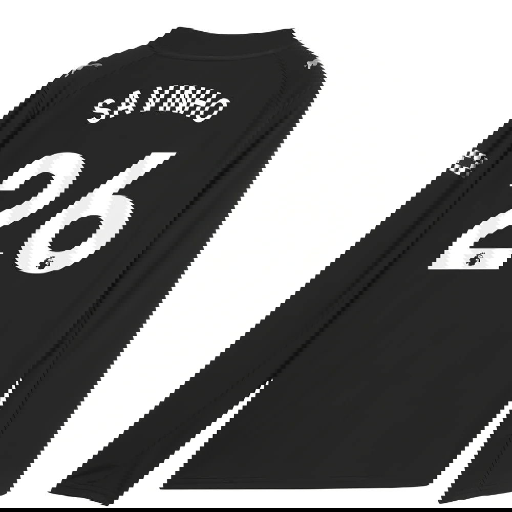 Billige Fodboldtrøjer Manchester City Langærmet SAVINHO #26 Udebanetrøje 2025-2026