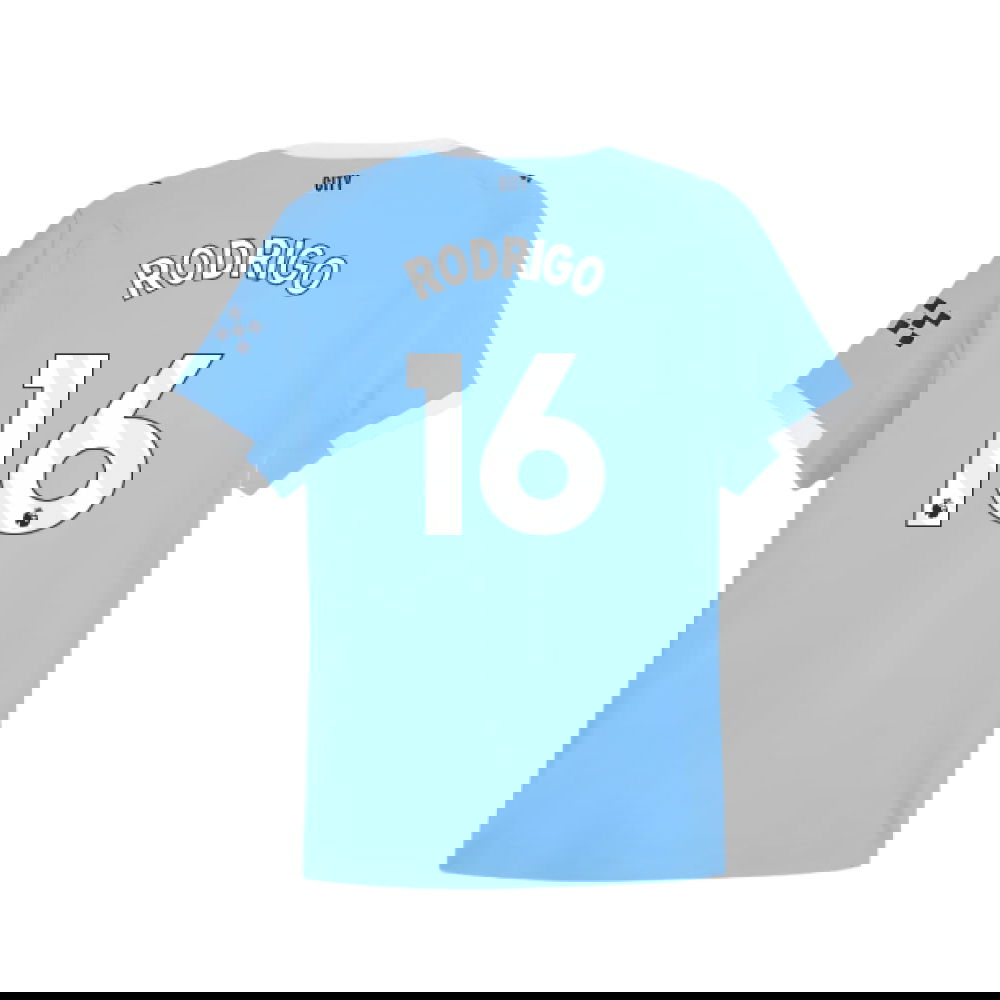 Billige Fodboldtrøjer Manchester City RODRIGO #16 Hjemmebanetrøje 2025-2026