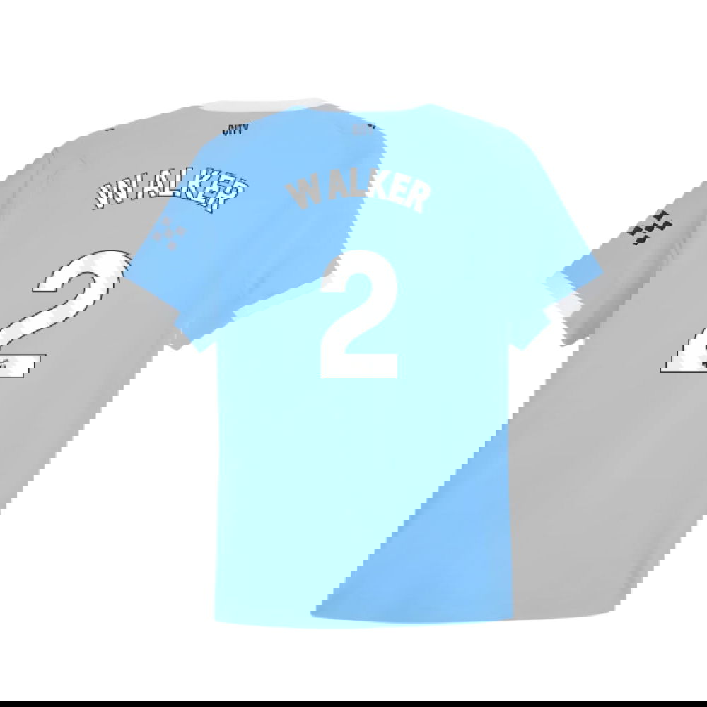 Billige Fodboldtrøjer Manchester City WALKER #2 Hjemmebanetrøje 2025-2026