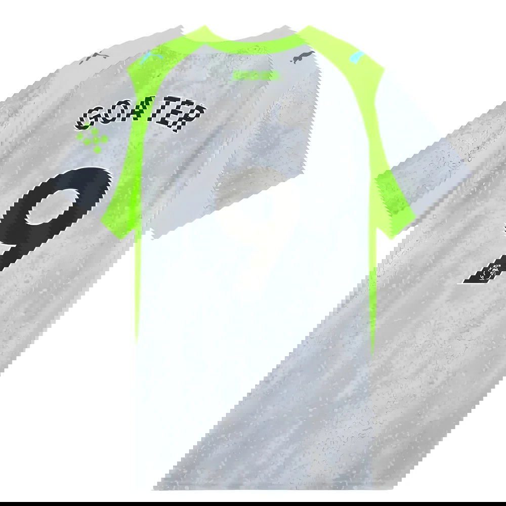 Billige Fodboldtrøjer Manchester City GOATER #9 Tredjetrøje 2025-2026