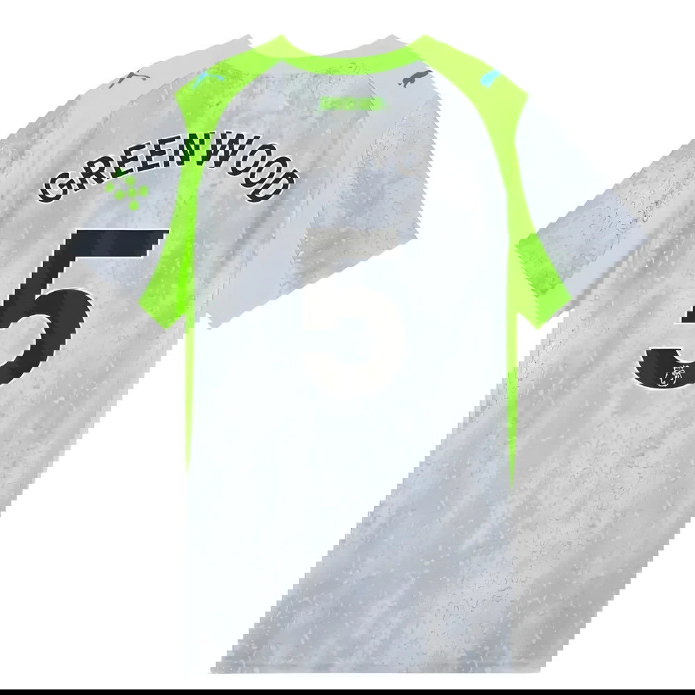 Billige Fodboldtrøjer Manchester City GREENWOOD #5 Tredjetrøje 2025-2026