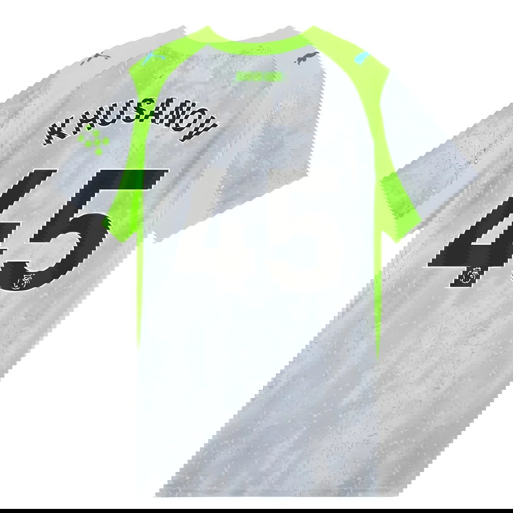 Billige Fodboldtrøjer Manchester City KHUSANOV #45 Tredjetrøje 2025-2026