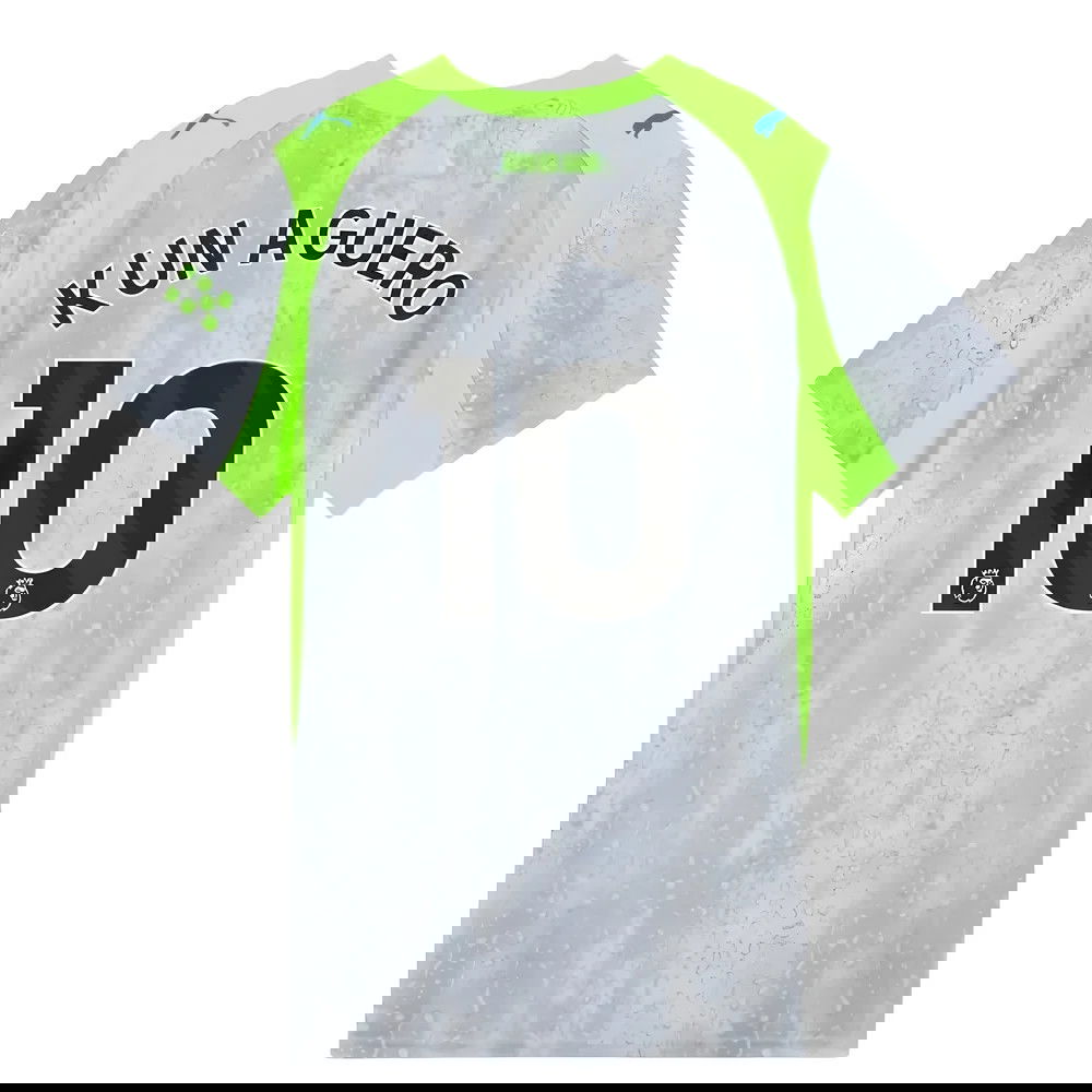 Billige Fodboldtrøjer Manchester City KUN AGUERO #10 Tredjetrøje 2025-2026