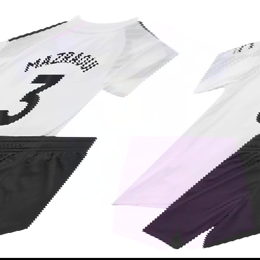 Billige Fodboldtrøjer Manchester United Børn MAZRAOUI #3 Udebanetrøje 2025-2026