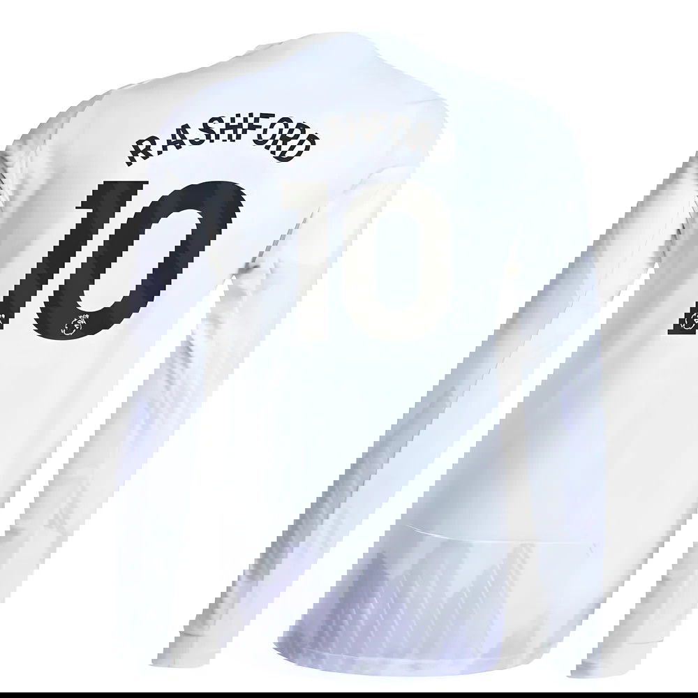 Billige Fodboldtrøjer Manchester United Langærmet RASHFORD #10 Udebanetrøje 2025-2026