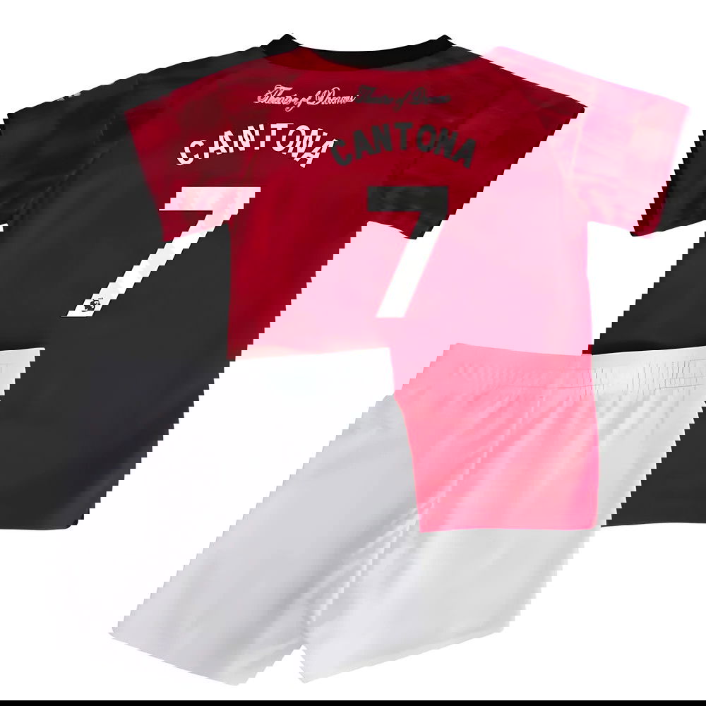 Billige Fodboldtrøjer Manchester United Børn CANTONA #7 Hjemmebanetrøje 2025-2026