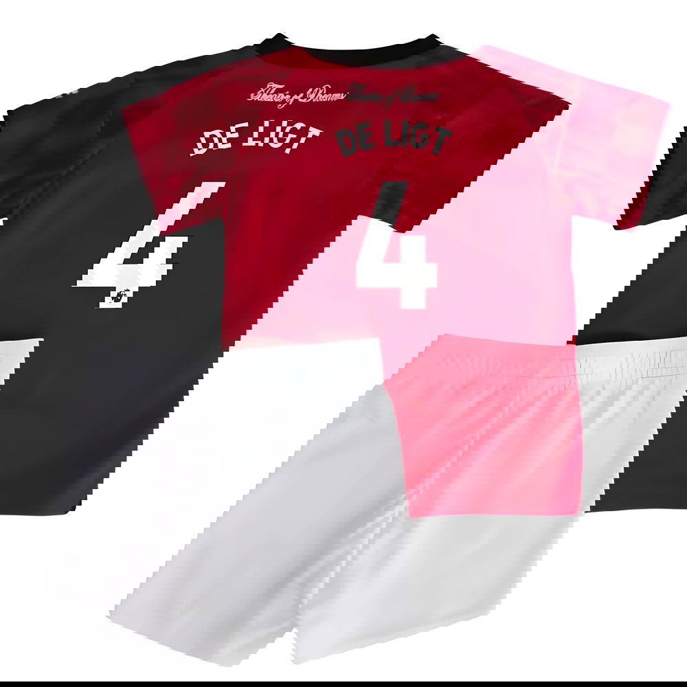 Billige Fodboldtrøjer Manchester United Børn DE LIGT #4 Hjemmebanetrøje 2025-2026