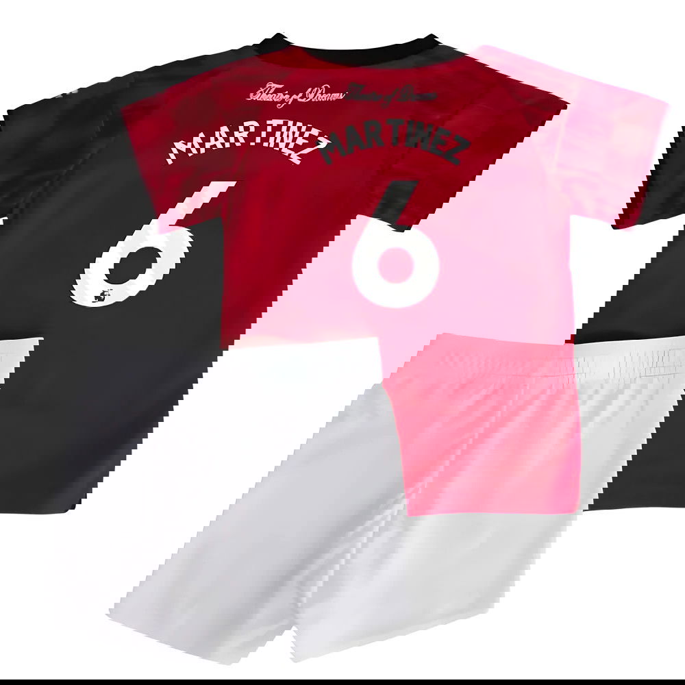 Billige Fodboldtrøjer Manchester United Børn MARTINEZ #6 Hjemmebanetrøje 2025-2026