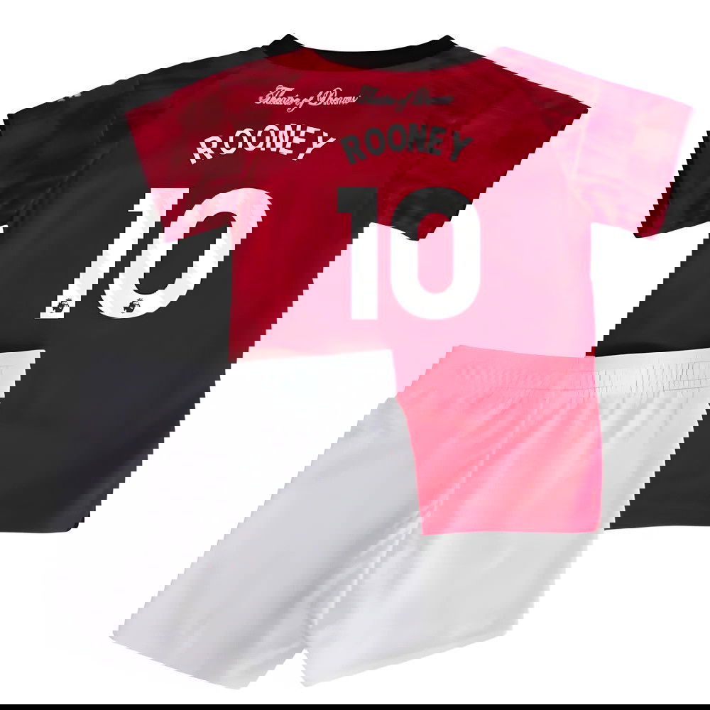 Billige Fodboldtrøjer Manchester United Børn ROONEY #10 Hjemmebanetrøje 2025-2026