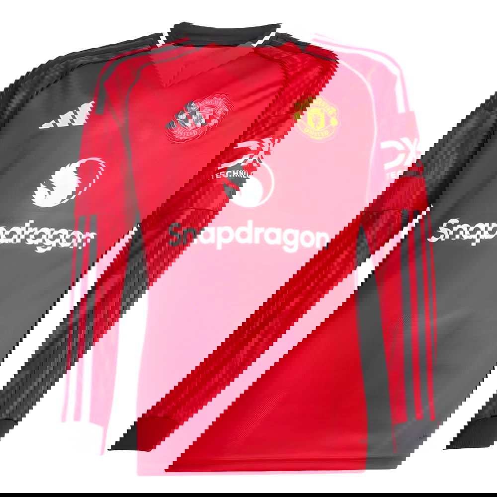 sæt Billige Fodboldtrøjer Manchester United Langærmet CANTONA #7 Hjemmebanetrøje 2025-2026 køb