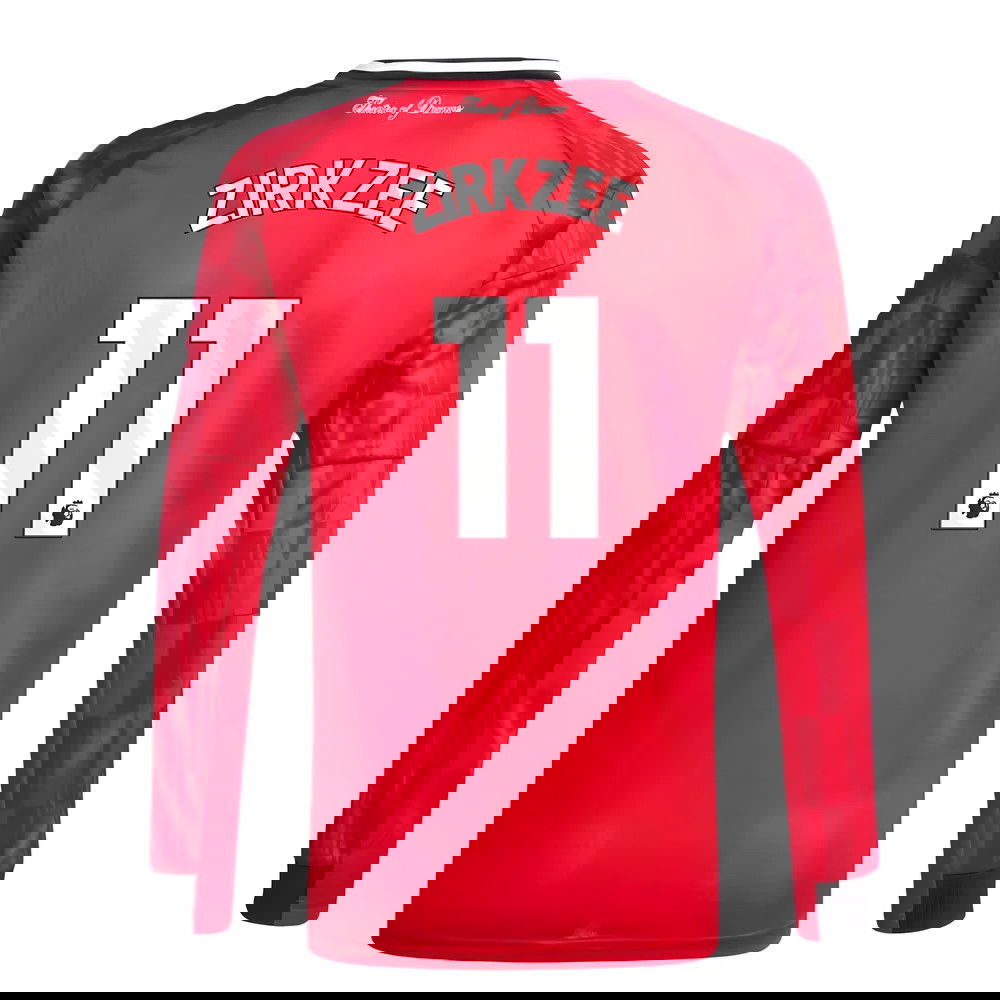 Billige Fodboldtrøjer Manchester United Langærmet ZIRKZEE #11 Hjemmebanetrøje 2025-2026