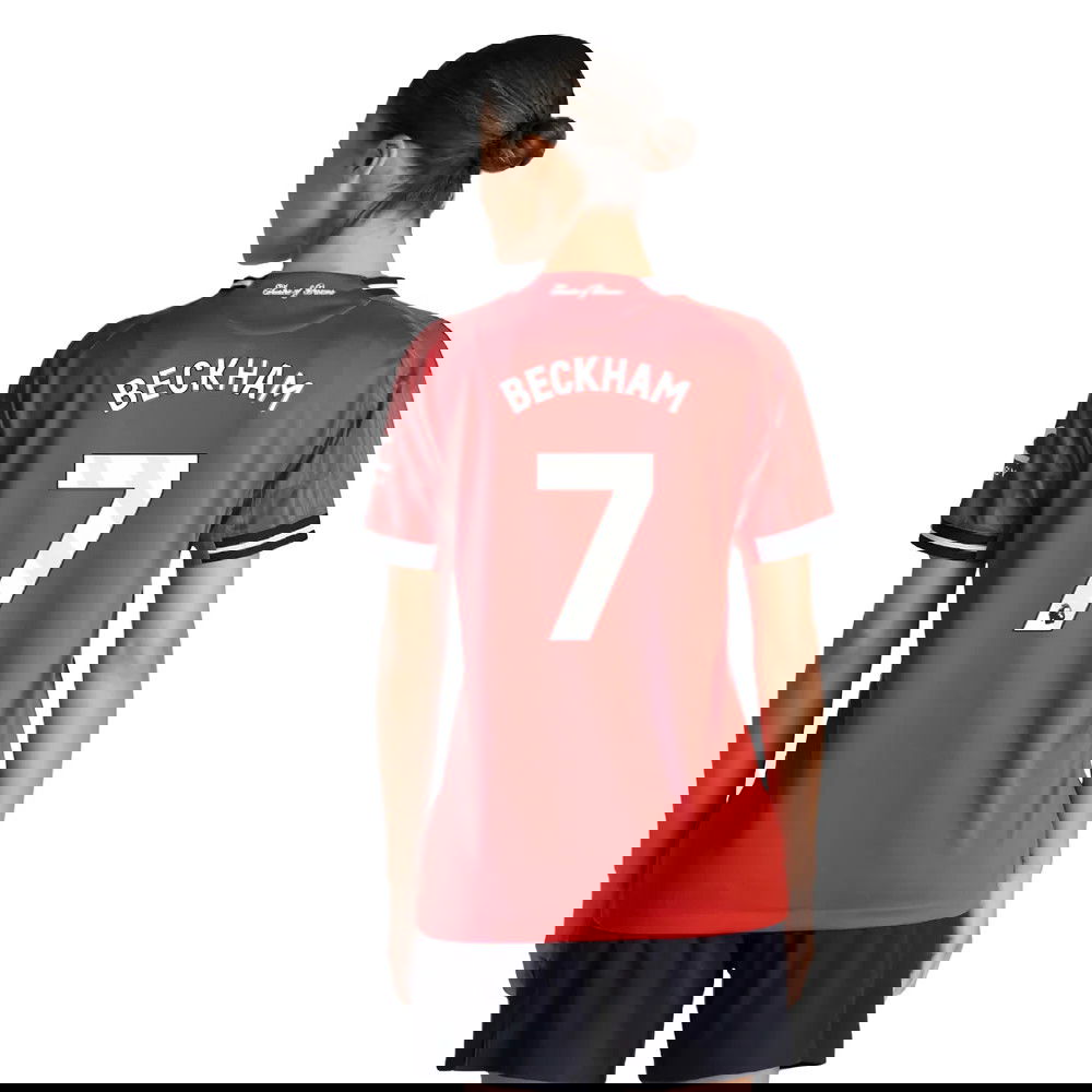 Billige Fodboldtrøjer Manchester United Dame BECKHAM #7 Hjemmebanetrøje 2025-2026