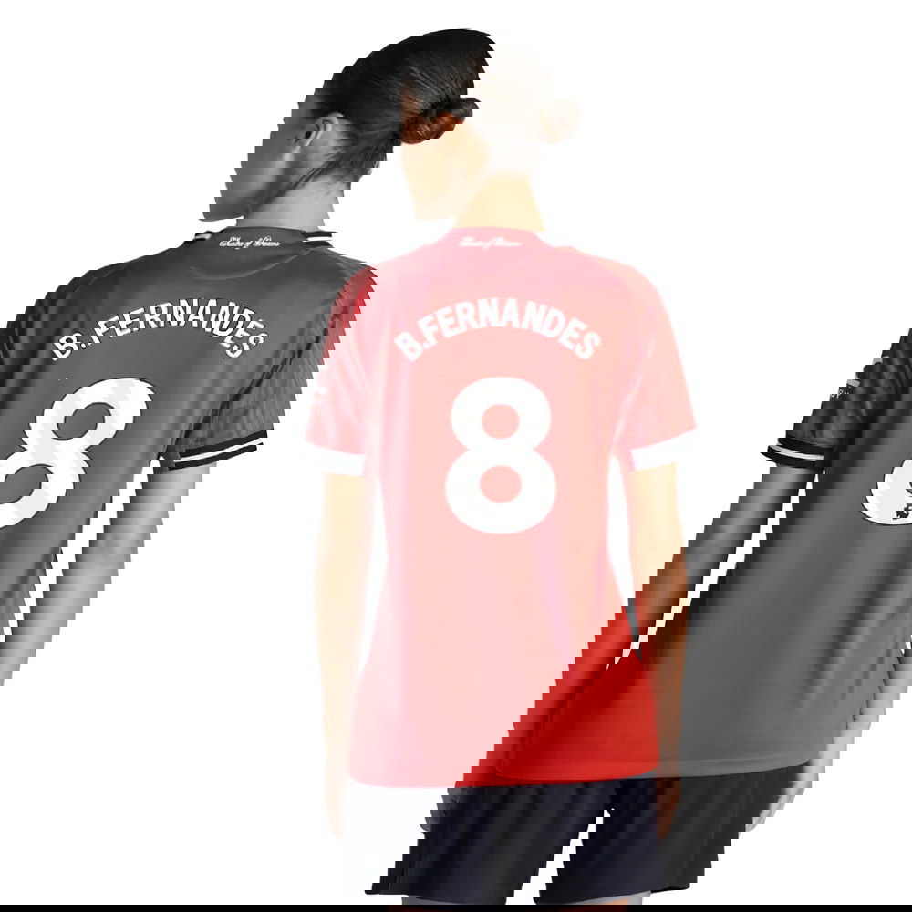 Billige Fodboldtrøjer Manchester United Dame BFERNANDES #8 Hjemmebanetrøje 2025-2026