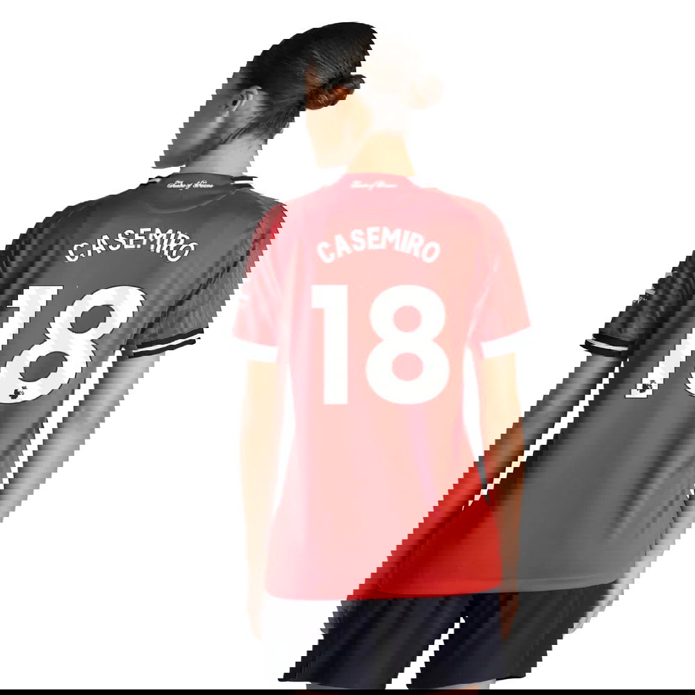 Billige Fodboldtrøjer Manchester United Dame CASEMIRO #18 Hjemmebanetrøje 2025-2026