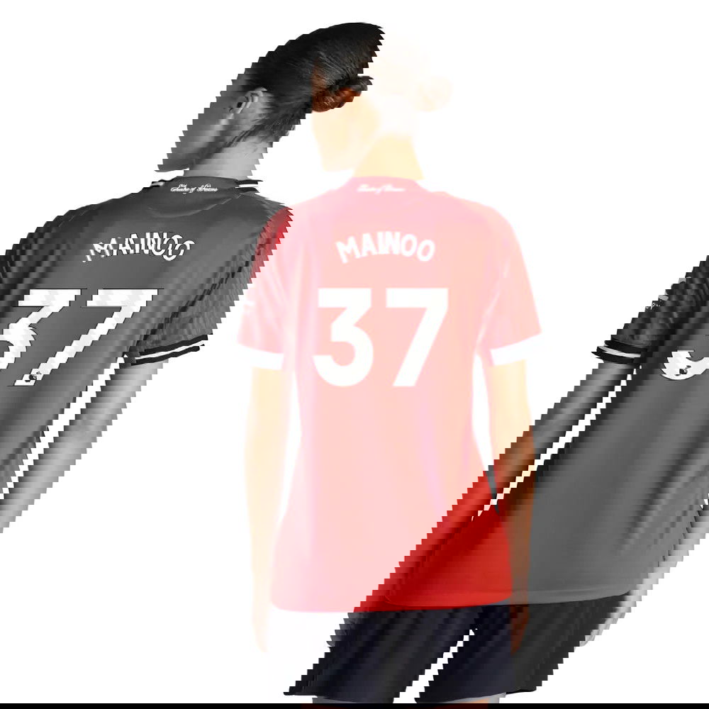 Billige Fodboldtrøjer Manchester United Dame MAINOO #37 Hjemmebanetrøje 2025-2026
