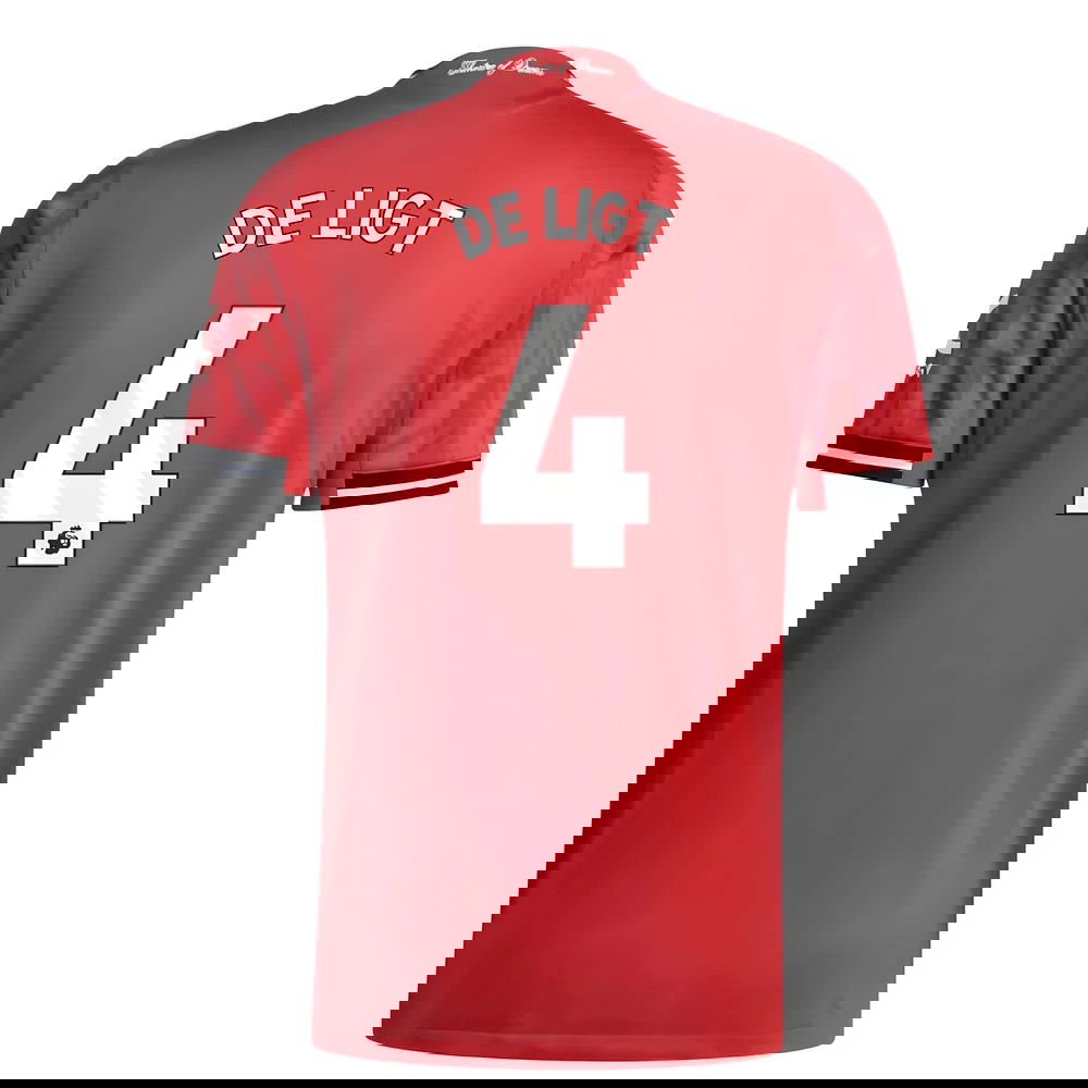 Billige Fodboldtrøjer Manchester United DE LIGT #4 Hjemmebanetrøje 2025-2026