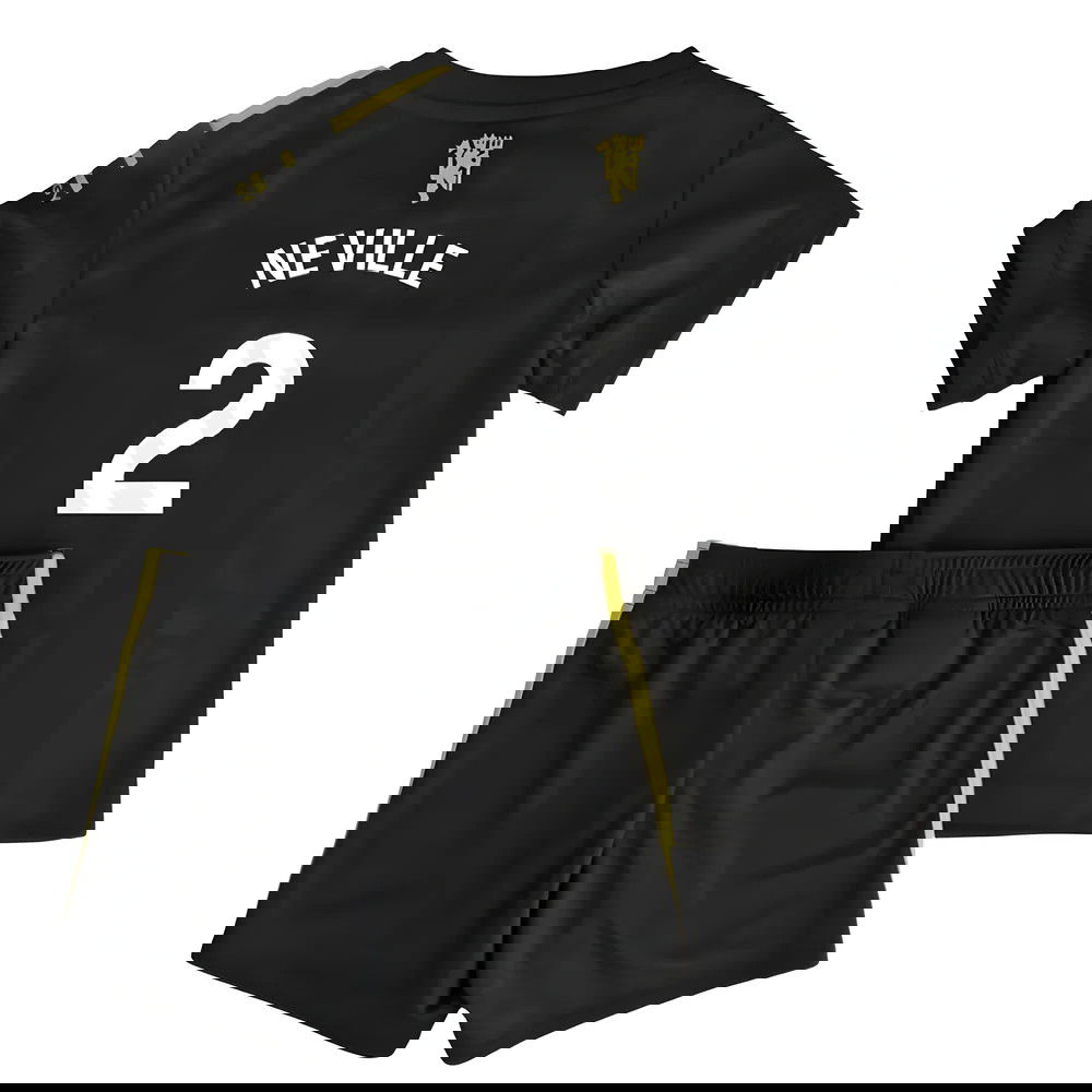 Billige Fodboldtrøjer Manchester United Børn NEVILLE #2 Tredjetrøje 2025-2026