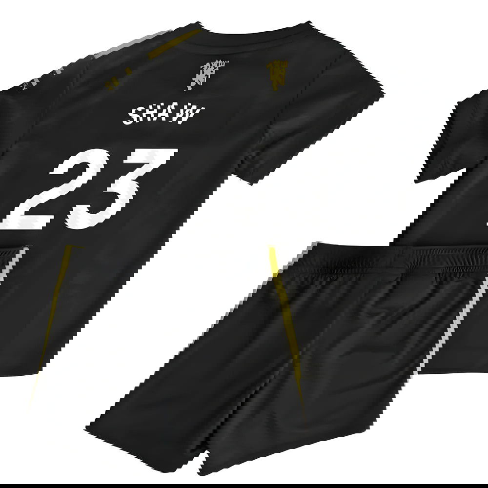 Billige Fodboldtrøjer Manchester United Børn SHAW #23 Tredjetrøje 2025-2026