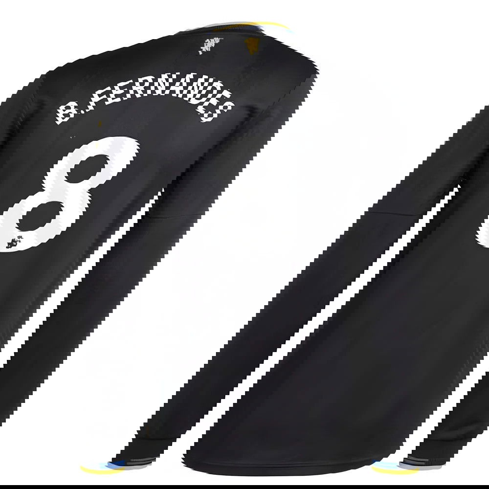 Billige Fodboldtrøjer Manchester United Langærmet BFERNANDES #8 Tredjetrøje 2025-2026