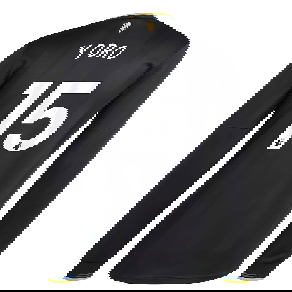 Billige Fodboldtrøjer Manchester United Langærmet YORO #15 Tredjetrøje 2025-2026