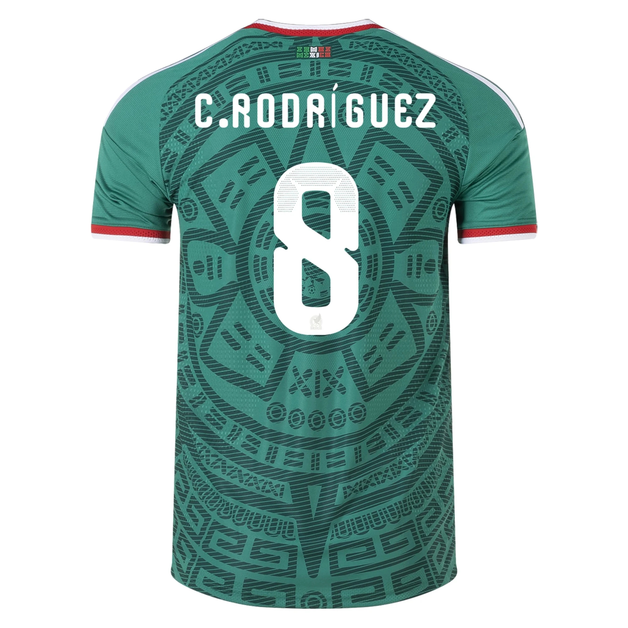 Billige Fodboldtrøjer Mexico CARLOS RODRIGUEZ #8 Hjemmebanetrøje VM I Fodbold 2026