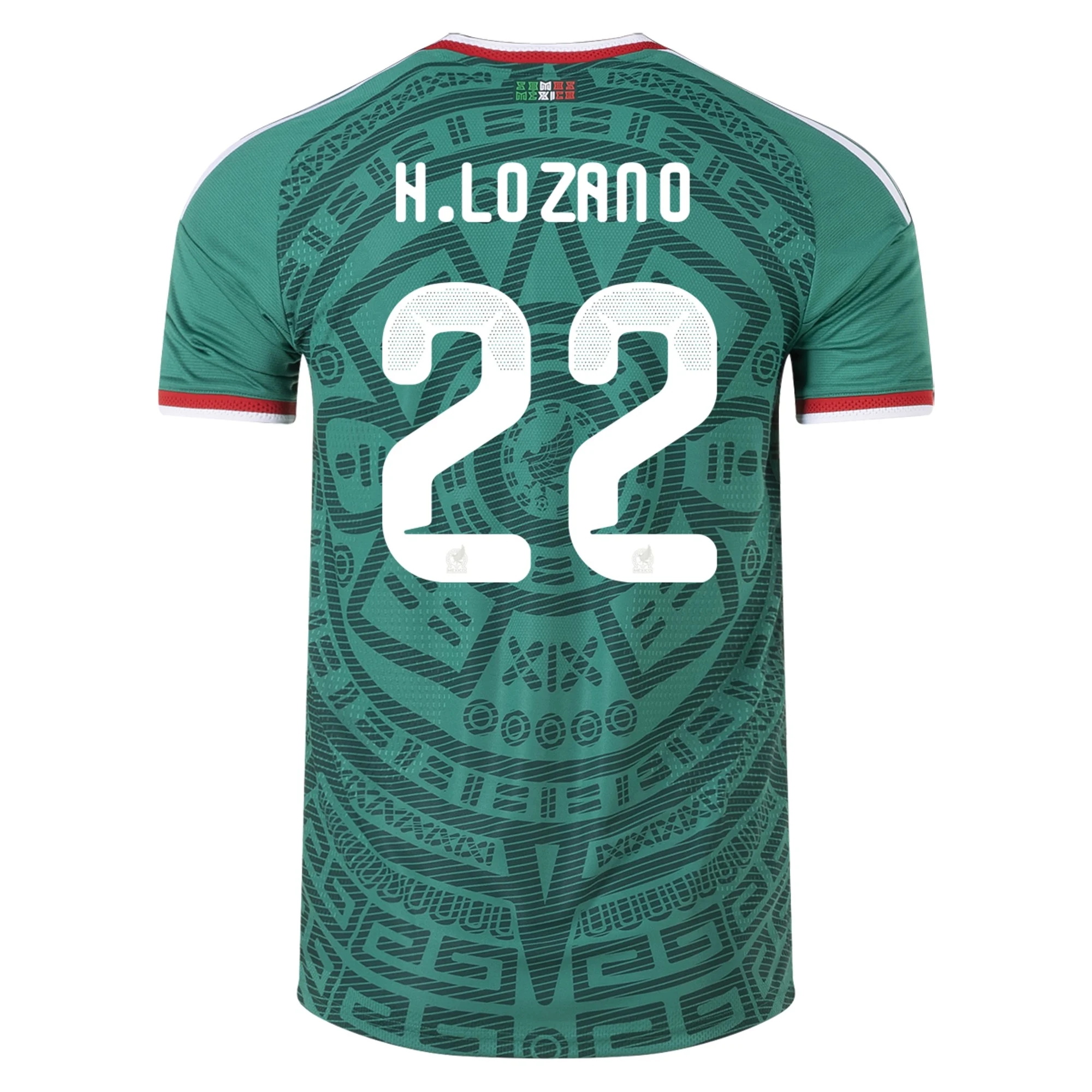 Billige Fodboldtrøjer Mexico HIRVING LOZANO #22 Hjemmebanetrøje VM I Fodbold 2026