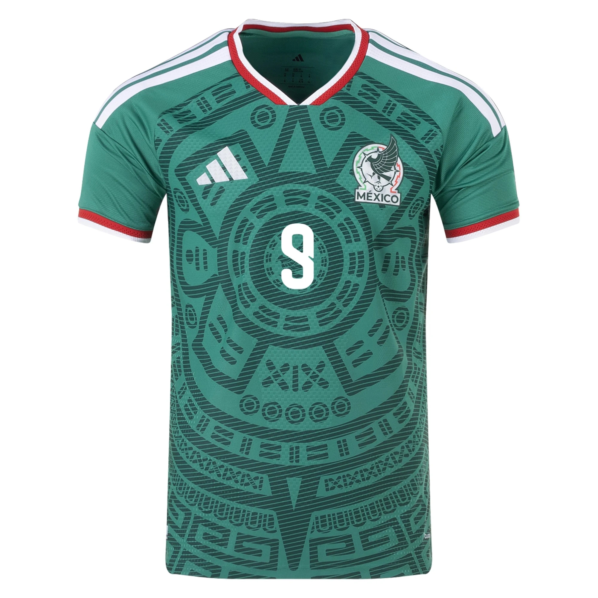 brugte Billige Fodboldtrøjer Mexico JARED BORGETTI #9 Hjemmebanetrøje VM I Fodbold 2026 shoppen