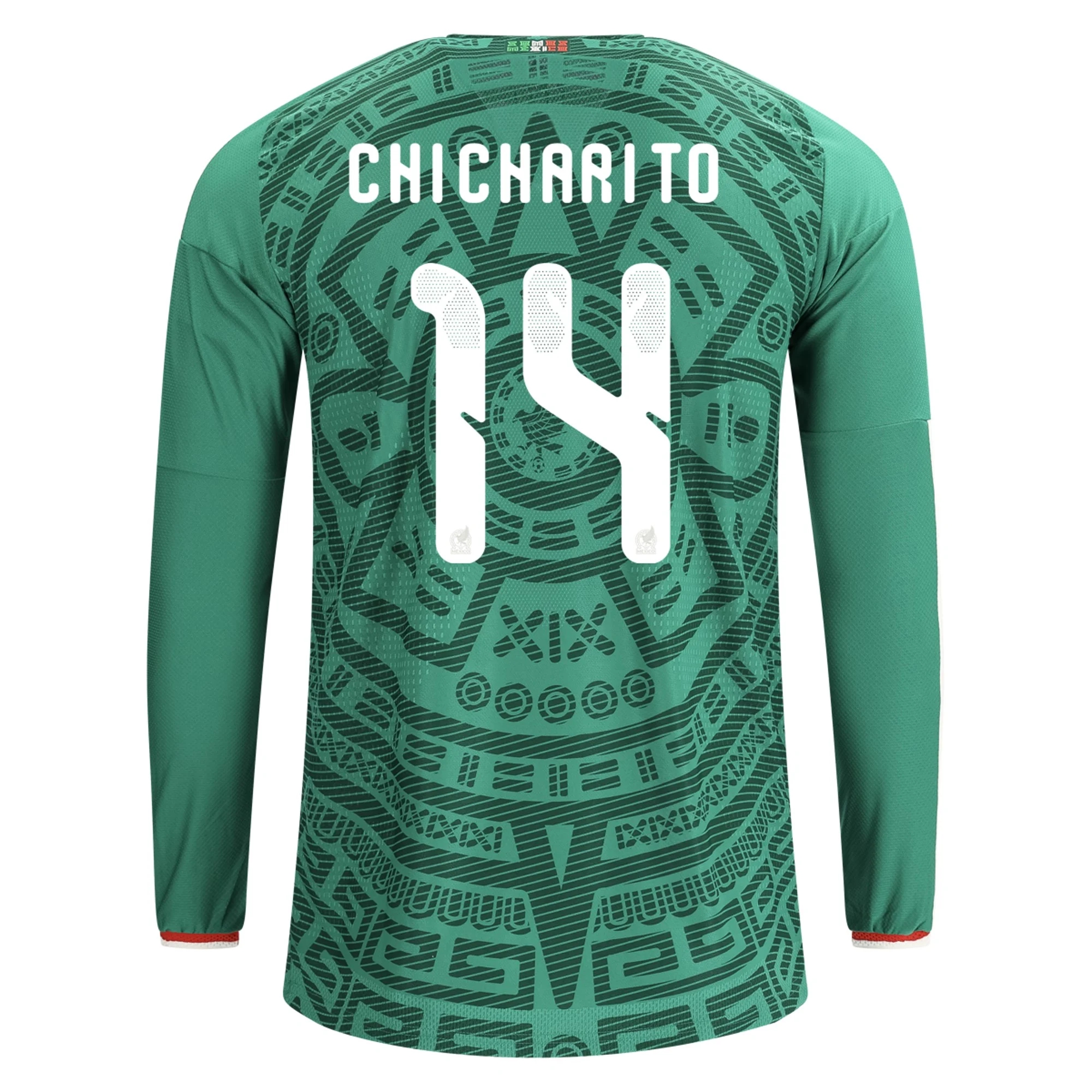 Billige Fodboldtrøjer Mexico Langærmet CHICHARITO #14 Hjemmebanetrøje VM I Fodbold 2026