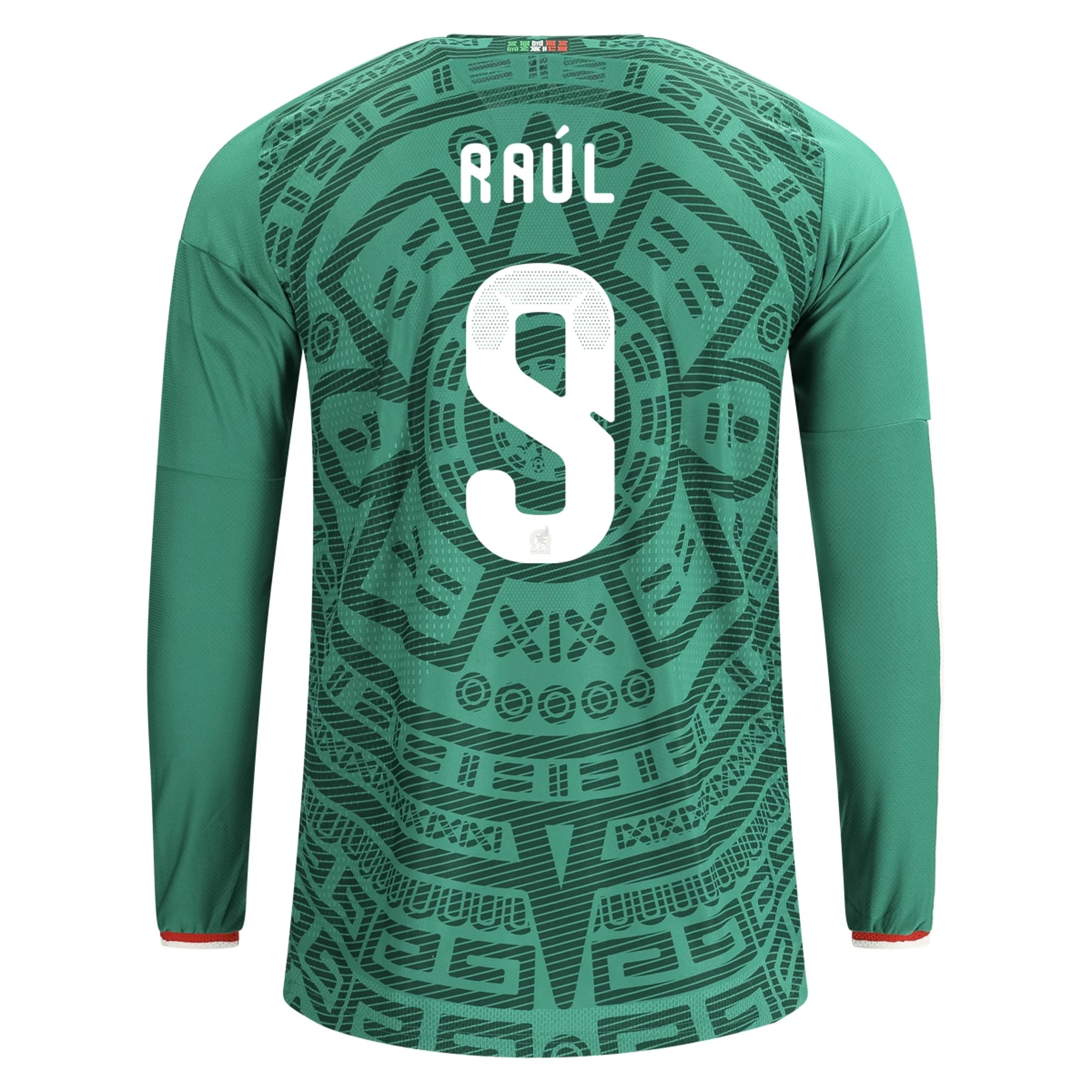 Billige Fodboldtrøjer Mexico Langærmet RAUL JIMENEZ #9 Hjemmebanetrøje VM I Fodbold 2026