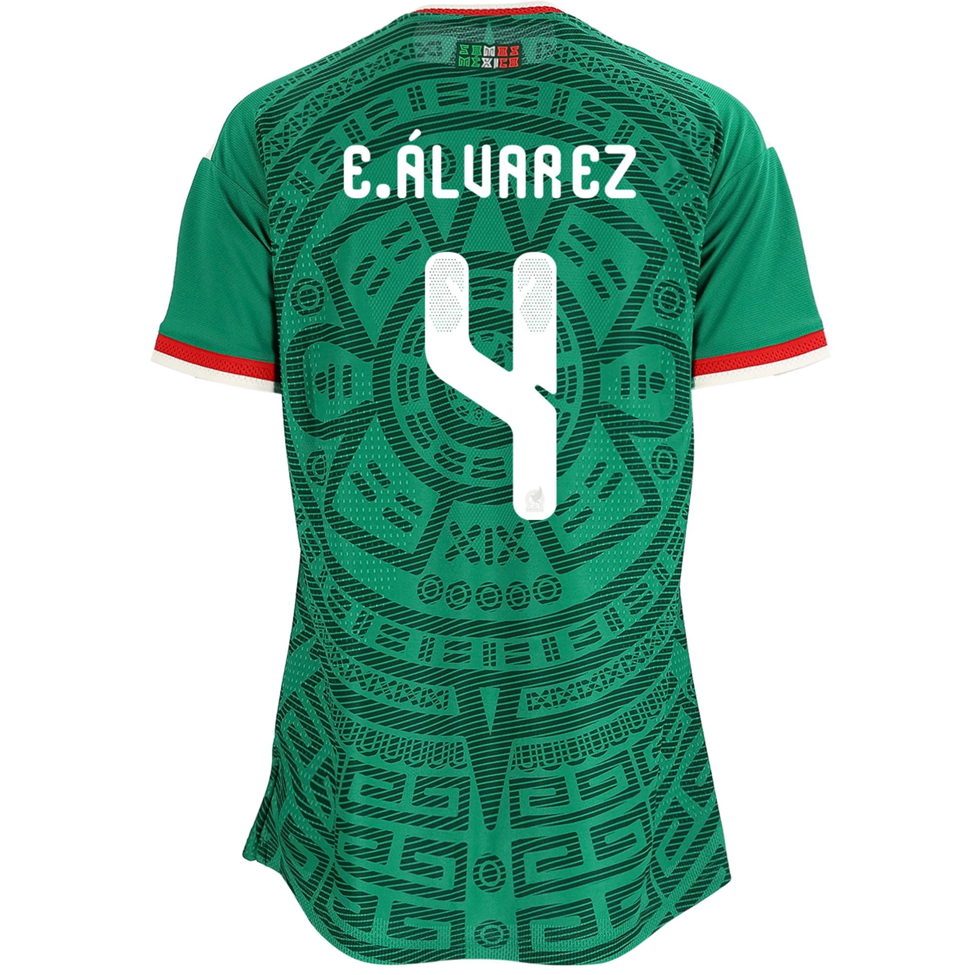 Billige Fodboldtrøjer Mexico Dame EDSON ALVAREZ #4 Hjemmebanetrøje VM I Fodbold 2026