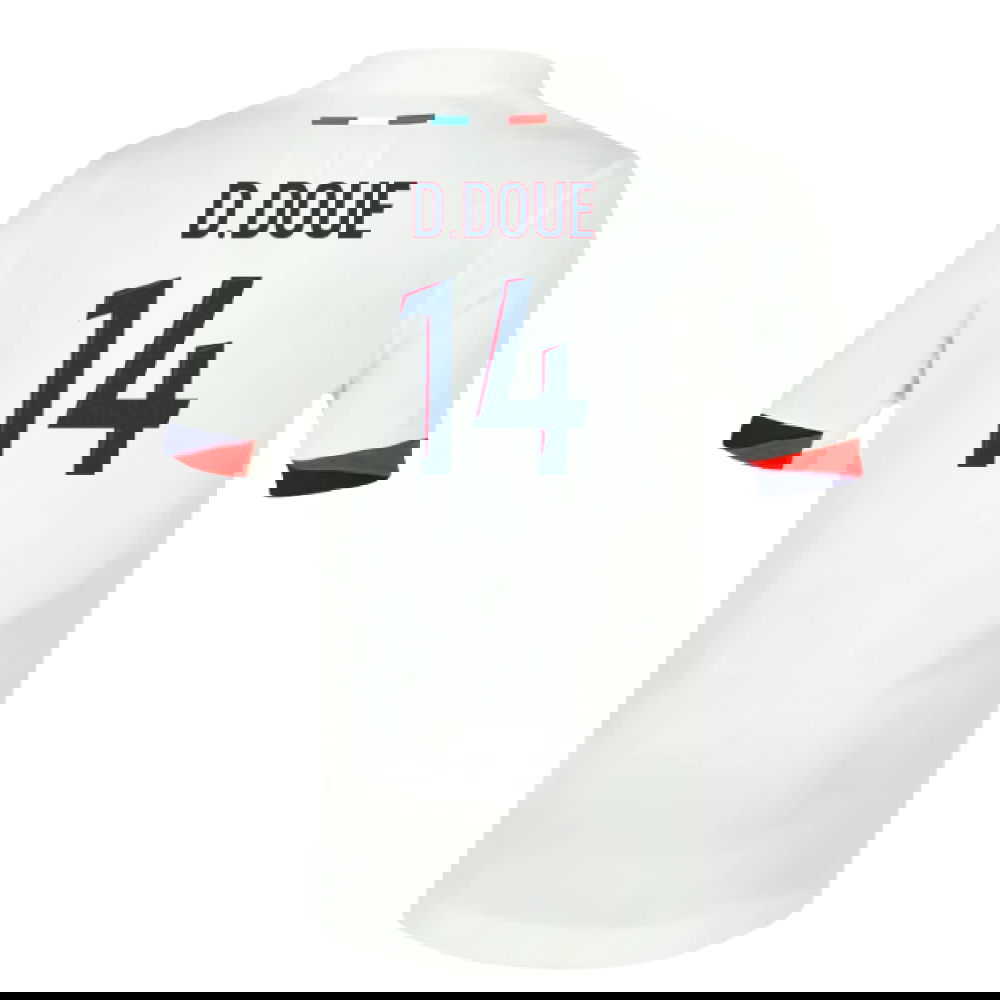 Billige Fodboldtrøjer Paris Saint-Germain DDOUE #14 Udebanetrøje 2025-2026