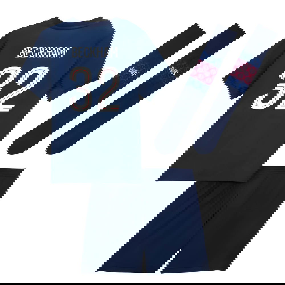 Billige Fodboldtrøjer Paris Saint-Germain Børn BECKHAM #32 Hjemmebanetrøje 2025-2026
