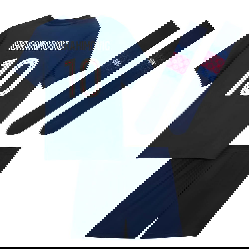 Billige Fodboldtrøjer Paris Saint-Germain Børn IBRAHIMOVIC #10 Hjemmebanetrøje 2025-2026