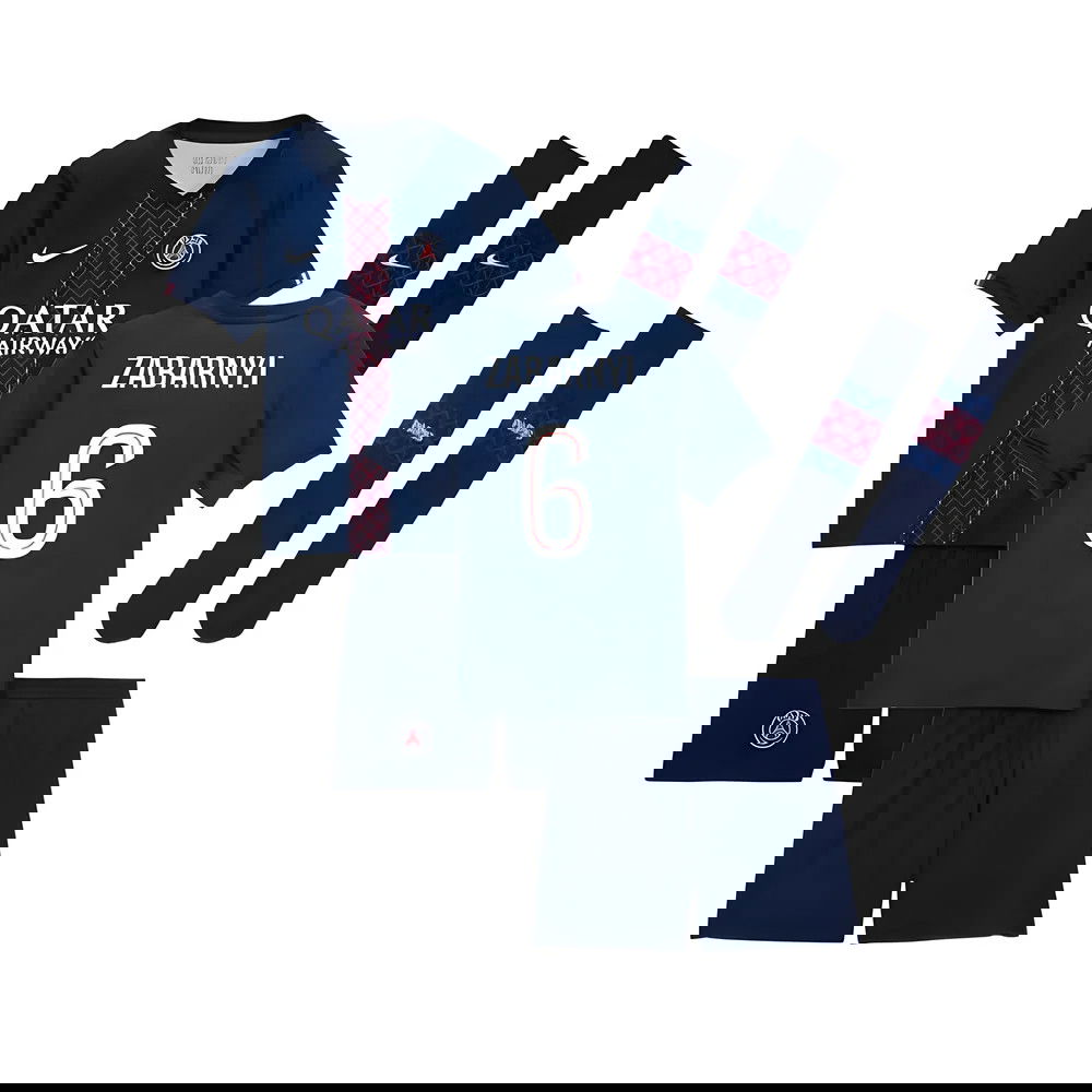 Billige Fodboldtrøjer Paris Saint-Germain Børn ZABARNYI #6 Hjemmebanetrøje 2025-2026