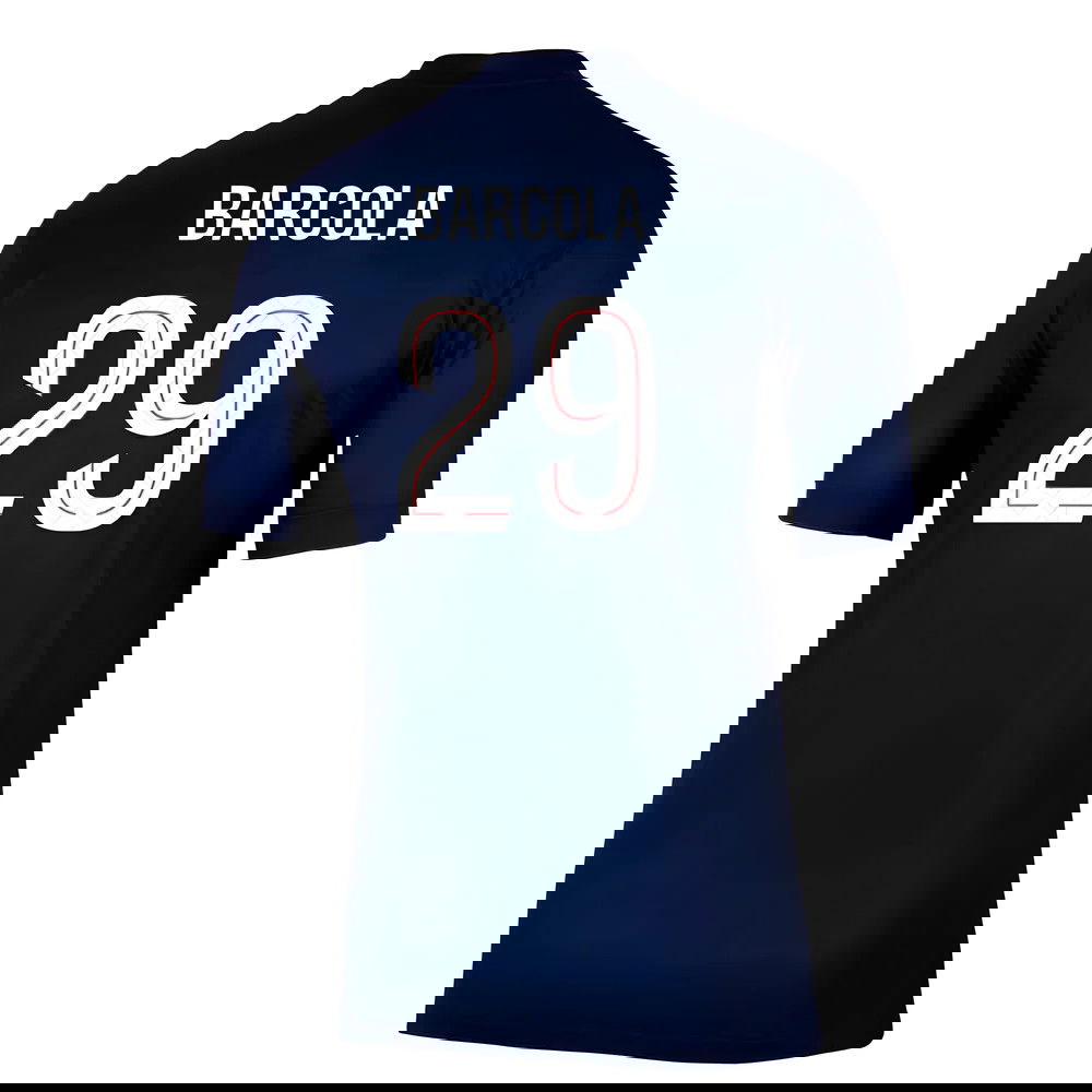 Billige Fodboldtrøjer Paris Saint-Germain BARCOLA #29 Hjemmebanetrøje 2025-2026