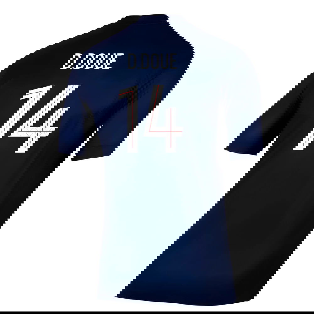 Billige Fodboldtrøjer Paris Saint-Germain DDOUE #14 Hjemmebanetrøje 2025-2026