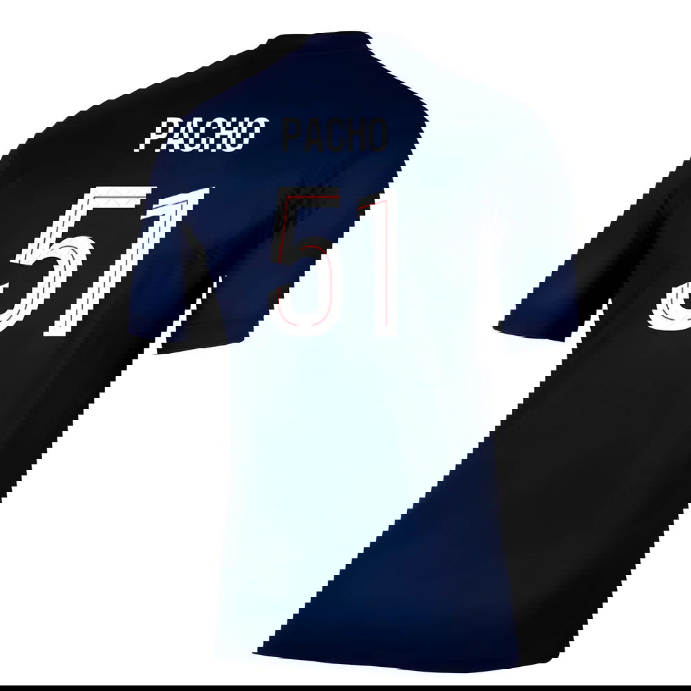 Billige Fodboldtrøjer Paris Saint-Germain PACHO #51 Hjemmebanetrøje 2025-2026