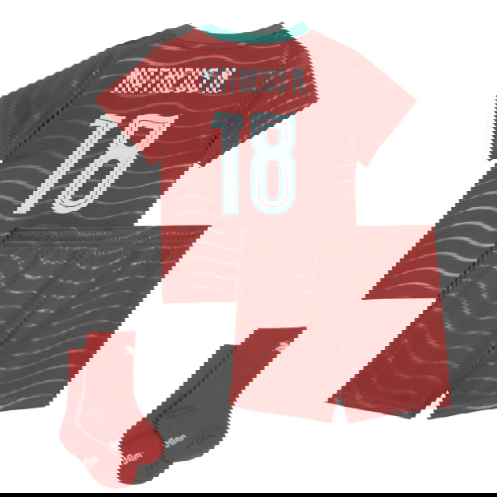 Billige Fodboldtrøjer Portugal Børn MATHEUS N #18 Hjemmebanetrøje VM I Fodbold 2026