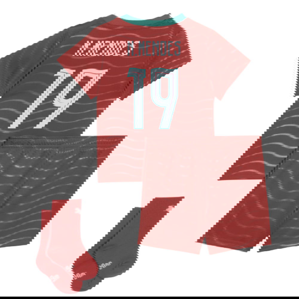 Billige Fodboldtrøjer Portugal Børn NMENDES #19 Hjemmebanetrøje VM I Fodbold 2026