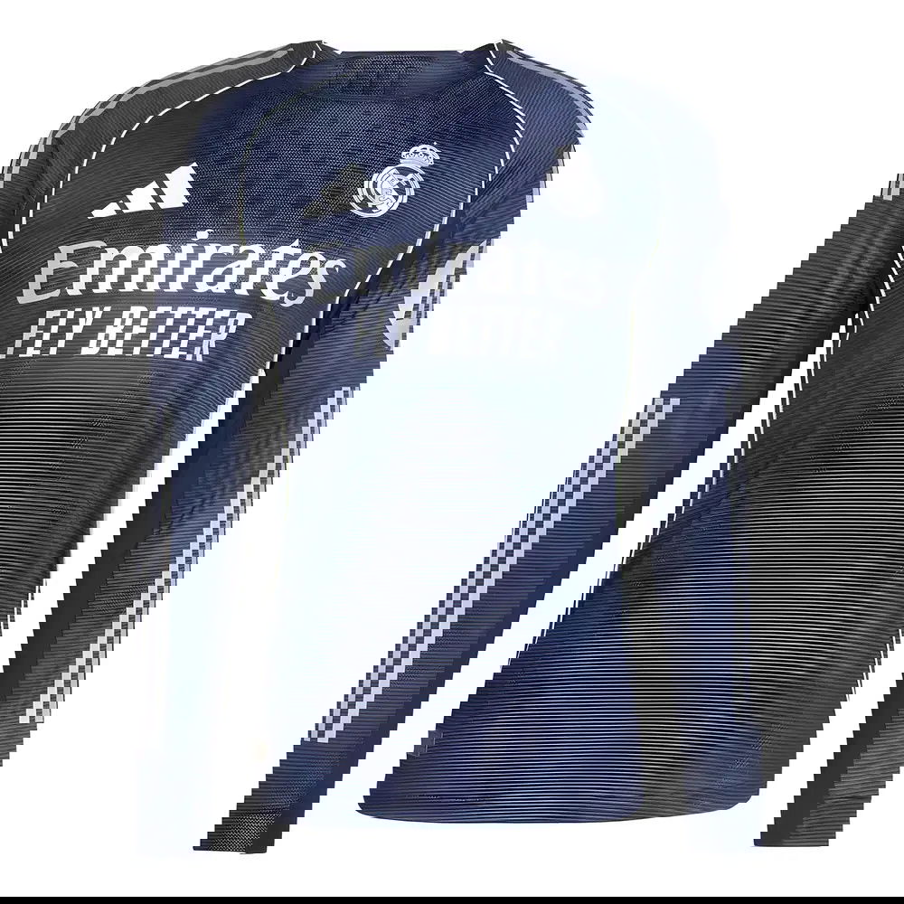 design din egen Billige Fodboldtrøjer Real Madrid Langærmet LUCAS V #17 Udebanetrøje 2025-2026 med navn