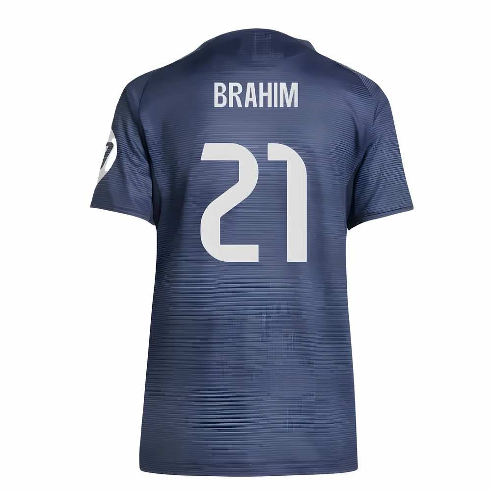Billige Fodboldtrøjer Real Madrid Dame BRAHIM #21 Udebanetrøje 2025-2026