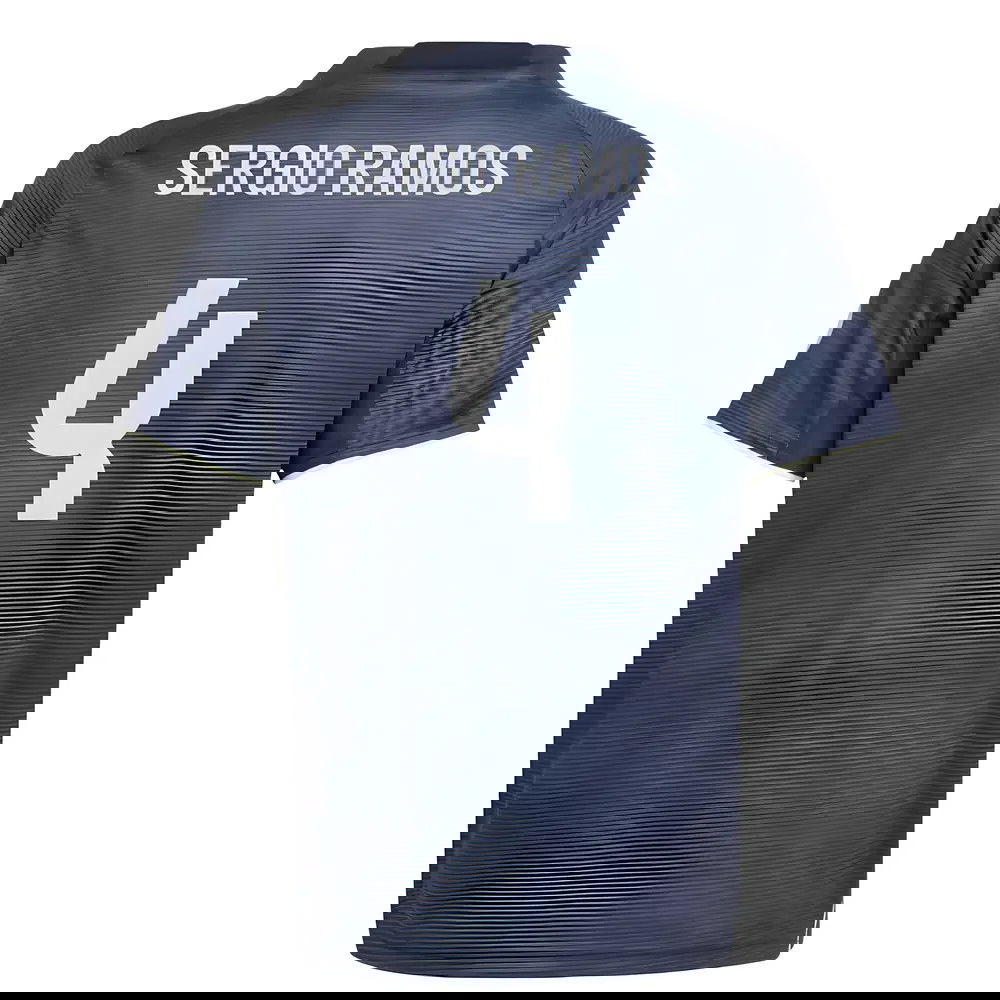 Billige Fodboldtrøjer Real Madrid SERGIO RAMOS #4 Udebanetrøje 2025-2026