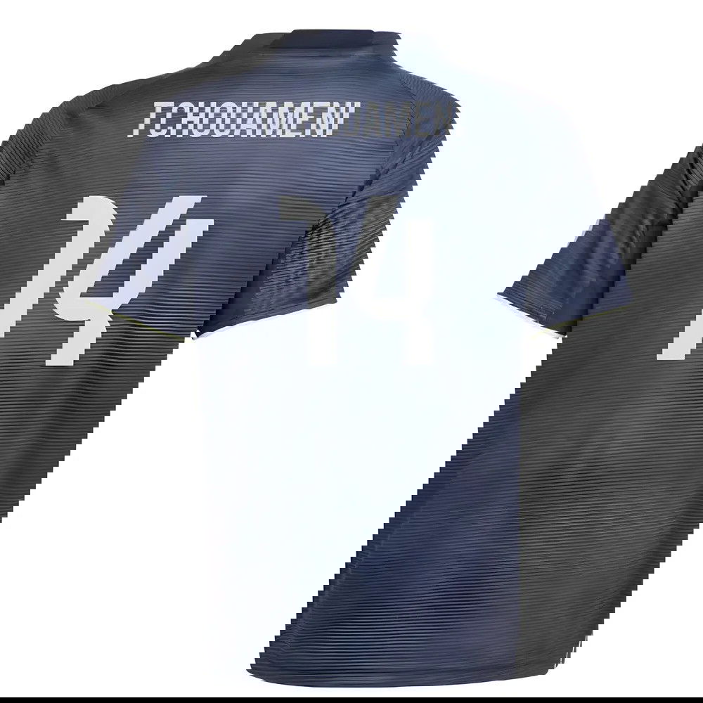 Billige Fodboldtrøjer Real Madrid TCHOUAMENI #14 Udebanetrøje 2025-2026