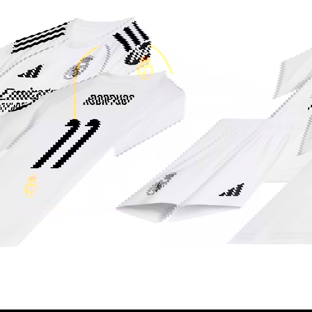 Billige Fodboldtrøjer Real Madrid Børn RODRYGO #11 Hjemmebanetrøje 2025-2026