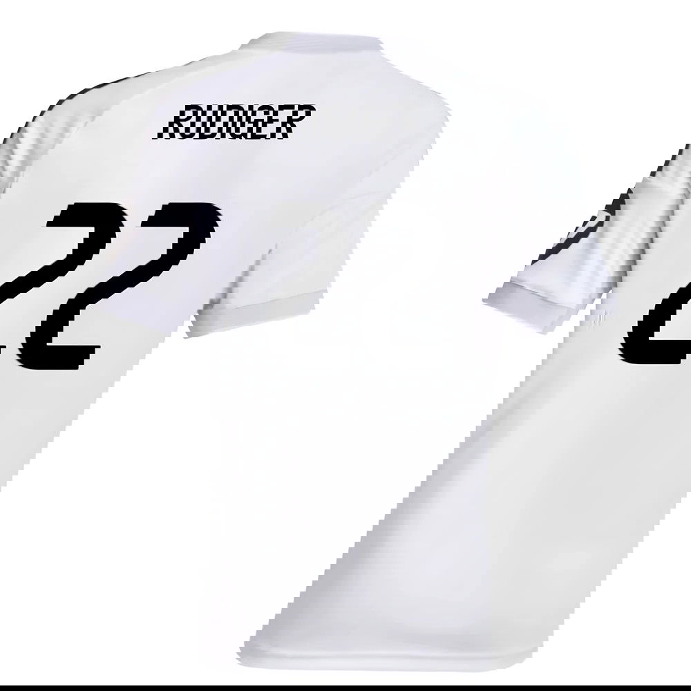 Billige Fodboldtrøjer Real Madrid RUDIGER #22 Hjemmebanetrøje 2025-2026