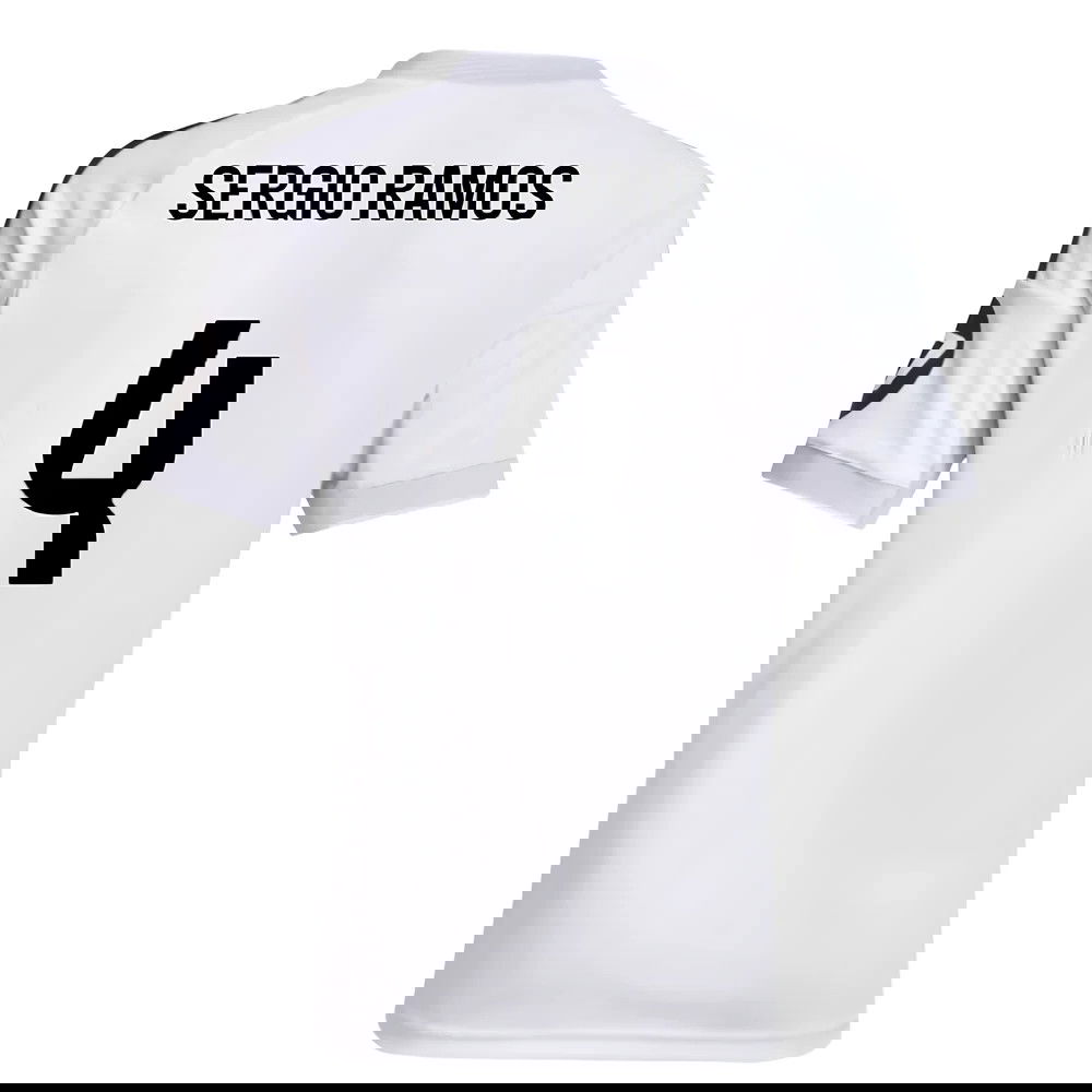 Billige Fodboldtrøjer Real Madrid SERGIO RAMOS #4 Hjemmebanetrøje 2025-2026