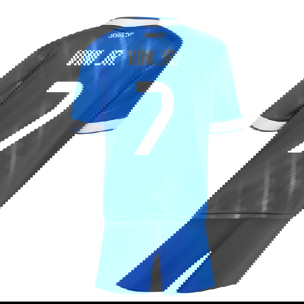 Billige Fodboldtrøjer Real Madrid Børn VINI JR #7 Tredjetrøje 2025-2026