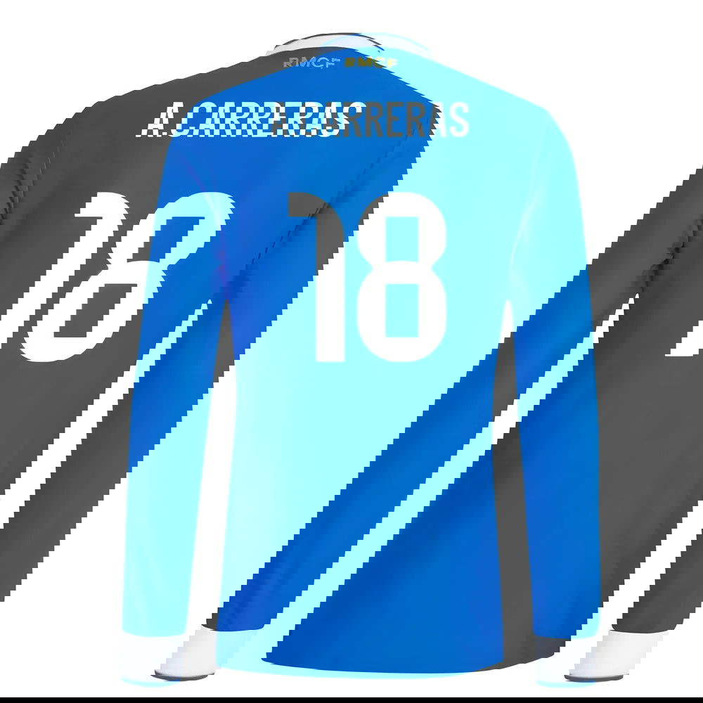 Billige Fodboldtrøjer Real Madrid Langærmet ACARRERAS #18 Tredjetrøje 2025-2026